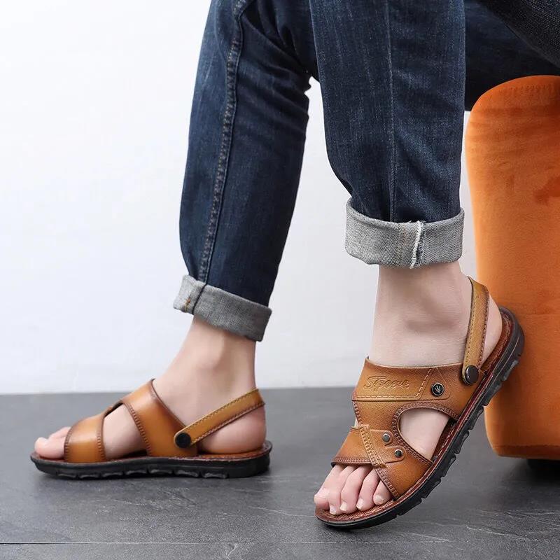 Summer Waterproof Non-slip Sandals Men's Soft Bottom Wear-resistant Sandals Breathable Sandals