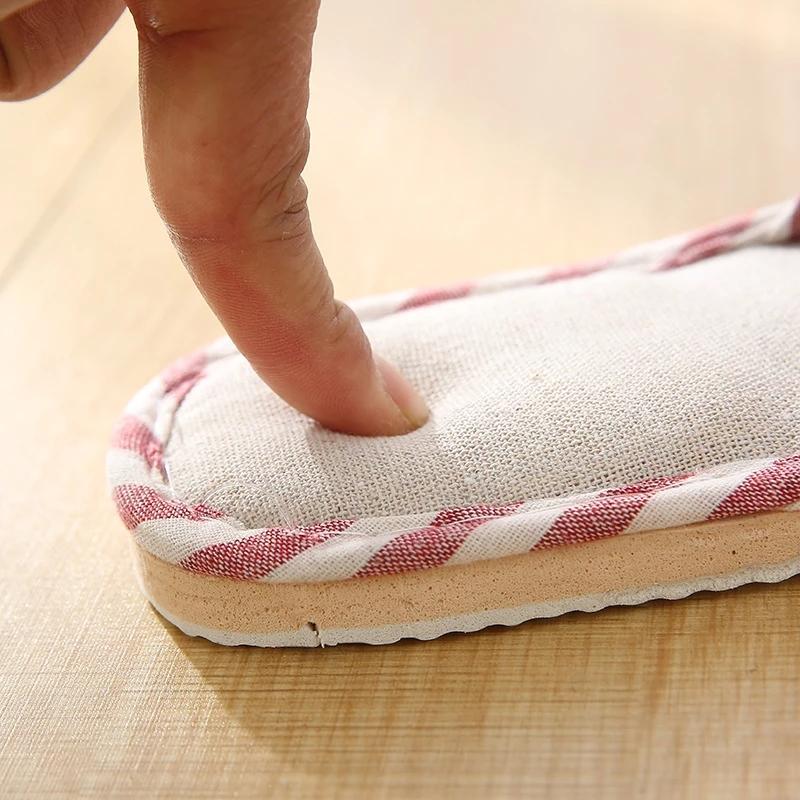 Women Indoor Slippers Floor Flat Shoes Spring Autumn Linen Flip Flops Home Slippers Female Comfortable Zapatillas de hombre New