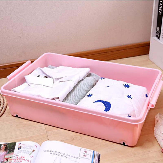 Bed Bottom Drawer Storage Box Clothing Storage Box Flat Home Plastic Bed Under Storage