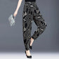 Autumn and Summer Style Fall Feeling Pattern Bloomers Cropped Trousers Feet Pants Women Loose Harem Pants