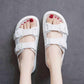 Size35-40 Summer Women Slippers Bohemian Beach Waterproof Slippers Wedge Platform Crystal Letter Sandals Outdoor High Heels