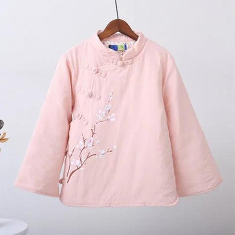 Chinese Tang Suit Cotton-padded Clothes Republican Style Women's Improved Cheongsam Jacket Retro Chinese Style Quilted Thick Cotton Linen
