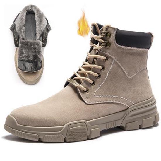 Men's Martin Boots Men Leather Shoes British Style High-top Shoes Men Desert Boots Casual Shoes