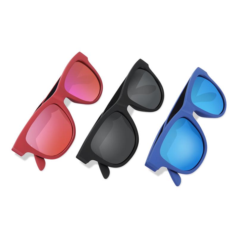 Bluetooth Headphone Polarized Sunglasses Bone Conduction Earphone Hiking Headset with Touch Control