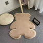 Nordic Cute Bears Carpet Bedroom Children's Bedside Blanket Plush Decoration Imitation Rabbed Cartoon Pad