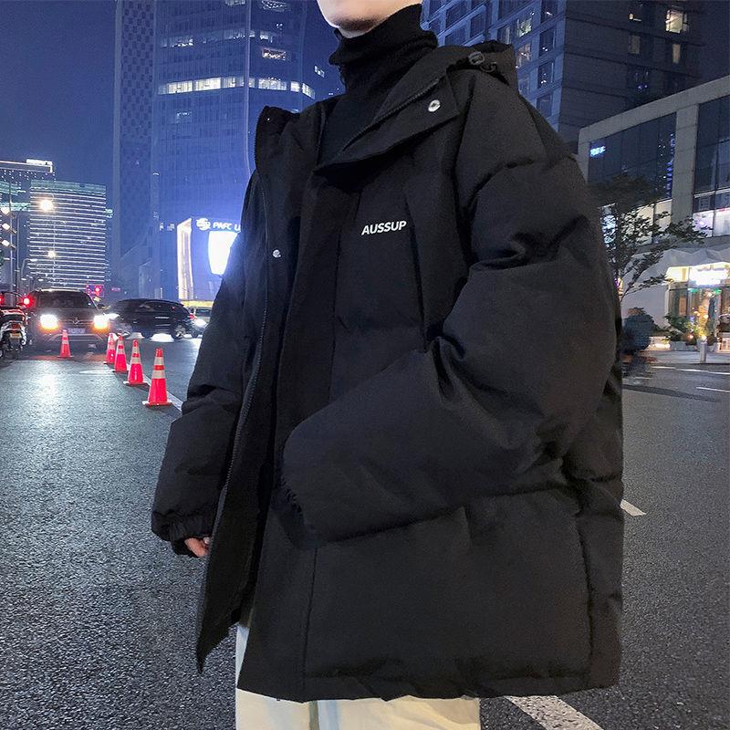 Autumn and Winter Cotton Clothes Men's Clothing Trend Thicken Bread Clothes Anti-season Warm Jacket Lovers Padded Jacket