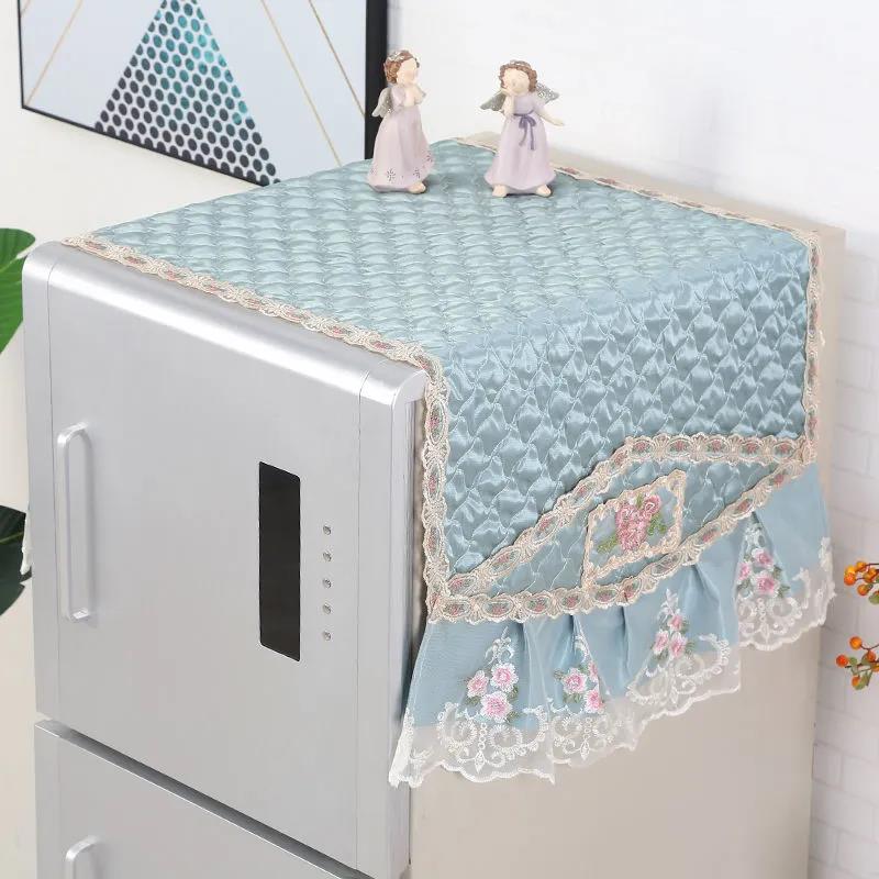 Thickened Fabric Lace Refrigerator Towel Refrigerator Cover Dust Cover Refrigerator Cover