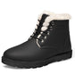 Men's Shoes Winter Plus Velvet Thick Warm Cotton Shoes Men's Casual Leather Cotton Shoes Non-slip Board Shoes Martin Boots