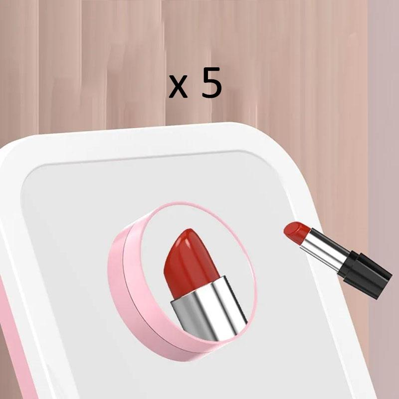 Ligthing LED Makeup Mirror Travel Desktop Mirror Three-speed Adjustable Touch Screen USB Charging