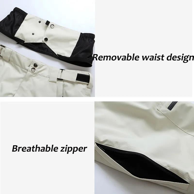 Outdoor Sportswear Unisex Waist Protection Snowboard Pants Waterproof and Wear-resistant Ski Warm-up Pants