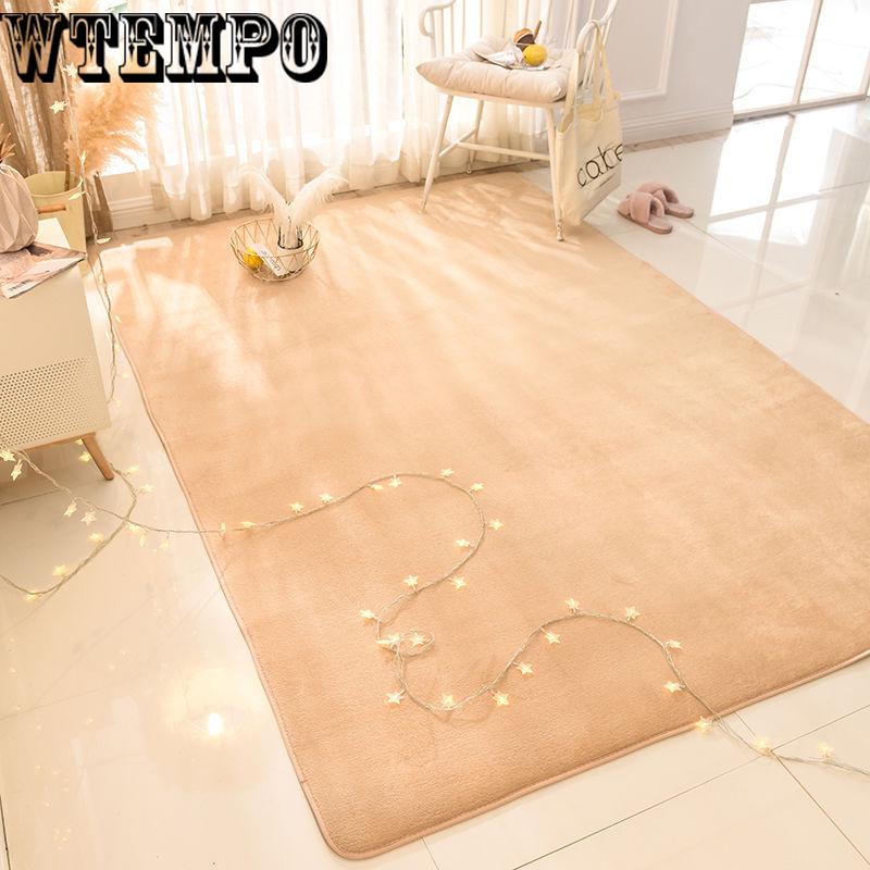 High-end Home Coral Velvet Carpet Bedroom Living Room Non-slip Blanket  Crawling Mat