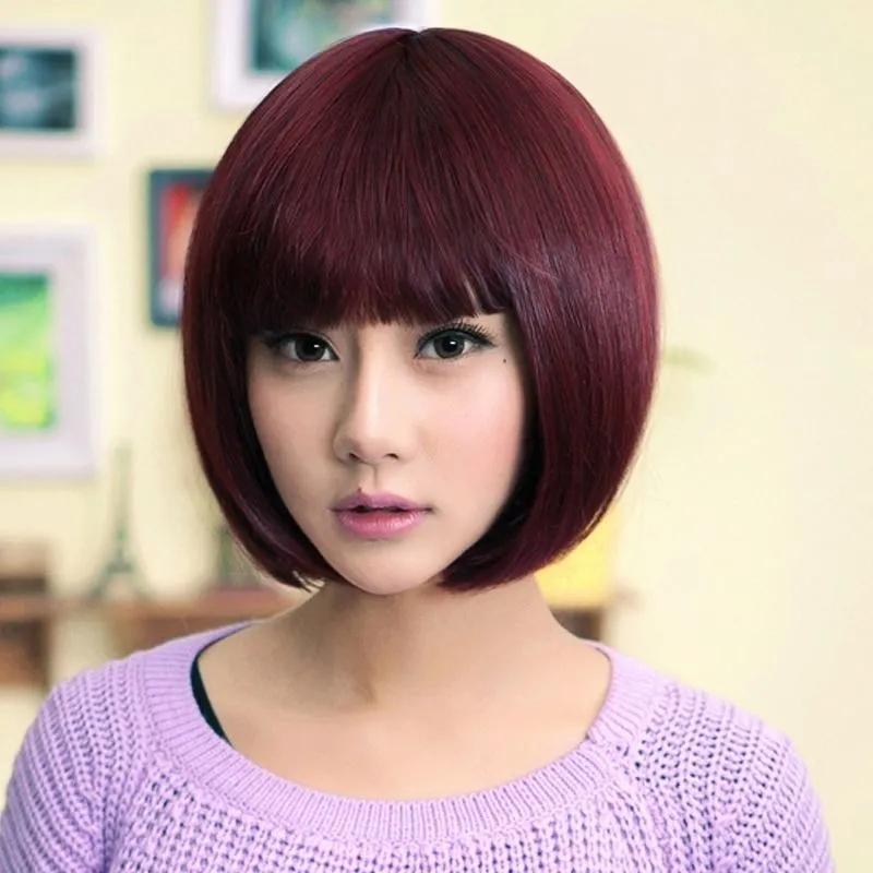 Wigs Fashion Blonde High Temperature Fiber Short Straight Hair Wig Hairpiece