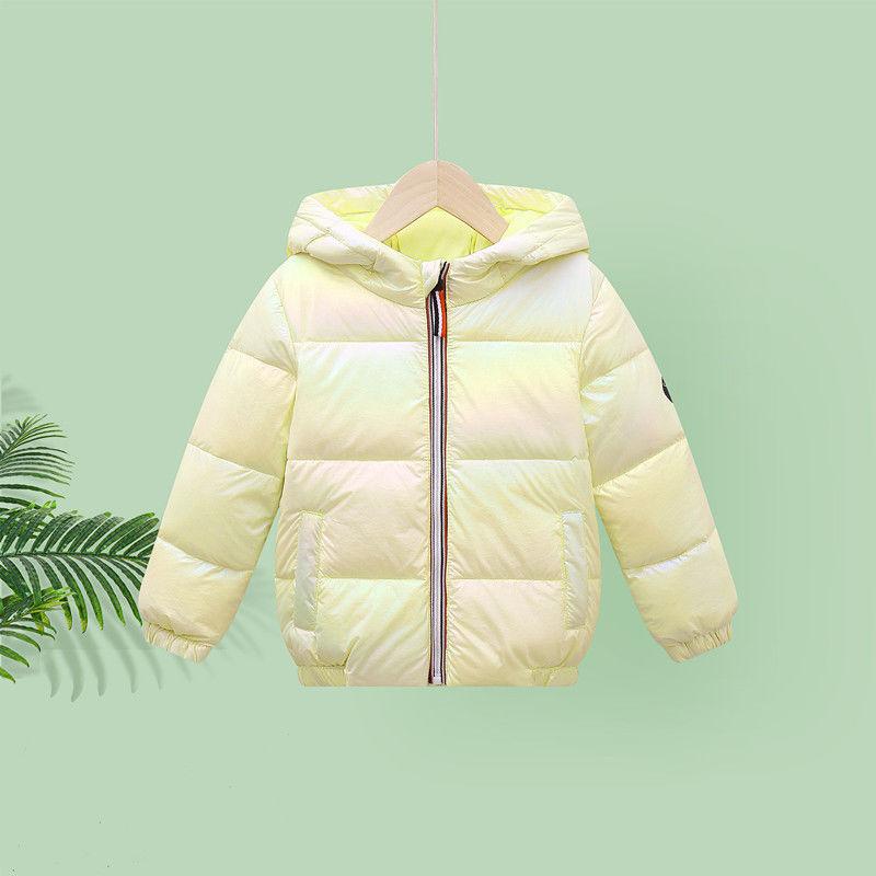 White Duck Down Girl's Down Jacket Autumn and Winter Colorful Short Windproof Warm Jacket