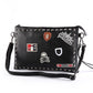 Business briefcase men rivet large-capacity anti-theft waterproof clutch shoulder bags computer bag