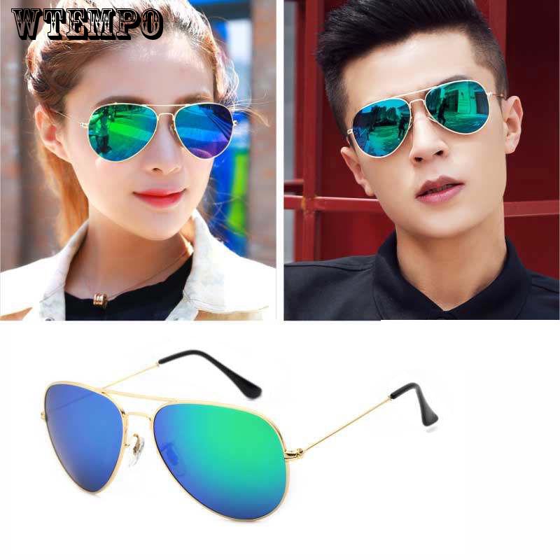 WTEMPO Eyewear casual metal frame unisex sunglasses anti-uv outdoor eyeglasses