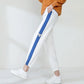 Cotton Summer Sports Trousers Women's Loose All-match Color Contrast Casual Pants Harem Pants Women's Trendy Pants