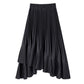 2020 High Waist Women Long Skirt White Pleated Skirts Casual Design Women Skirts Female Long Skirts