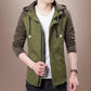 Autumn Mens Jacket Stand Collar Windbreaker Male Hooded Baseball Jackets Casual Plus Size M-4XL