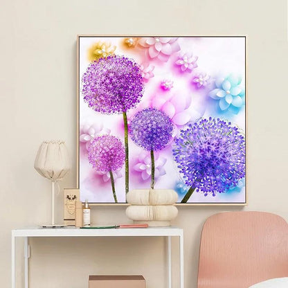 Diamond Painting Full of Diamonds Dandelion Cross Stitch Flowers Dot Stickers Diamond Bedroom Simple Small