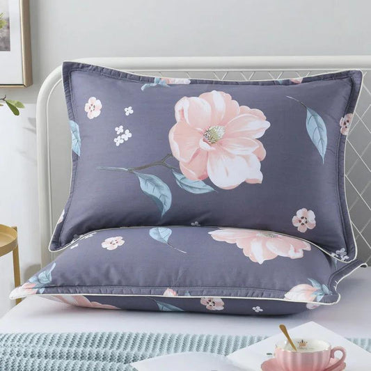 Modern Simple Cotton Pillowcases A Pair of 48*74 Large Adult Double-layer Thickened Pillowcases