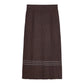 Women's Knitted Half-length Skirt Autumn and Winter Straight High Waist Slimming Loose Large Size A-line Large Skirt Thick Woolen Skirt