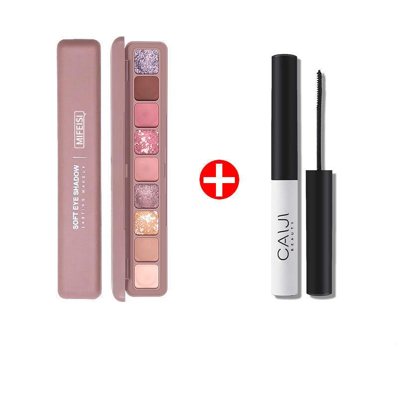 Portable Compact Waterproof and Anti Sweat Eye Shadow and Mascara Eyeliner Lipstick Suit