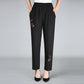 Middle-aged and Elderly Spring and Autumn Women's Pants Grandma High-waist Loose Straight-leg Pants Large Size Pants for The Elderly