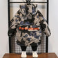 Boys Jacket Autumn and Winter Clothes Children's Quilted Plus Velvet Thick Windbreaker Foreign Style Camouflage Printed Cotton Jacket