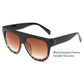 WTEMPO Ladies 2019 Vintage Sunglasses Woman Flat Top Mirror Sun Glasses Cat Eye Sunglasses