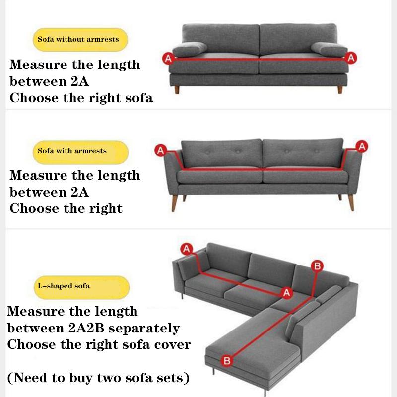 L Shaped Sofa Cover Slipcovers Elasticity Sofa Towel Armchair Cover  Corner Sofa Protect  Furniture