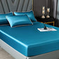 Three-piece Summer Skin-friendly Ice Silk Bed Sheet Mat Washable Non-slip Bedding Protection Cover