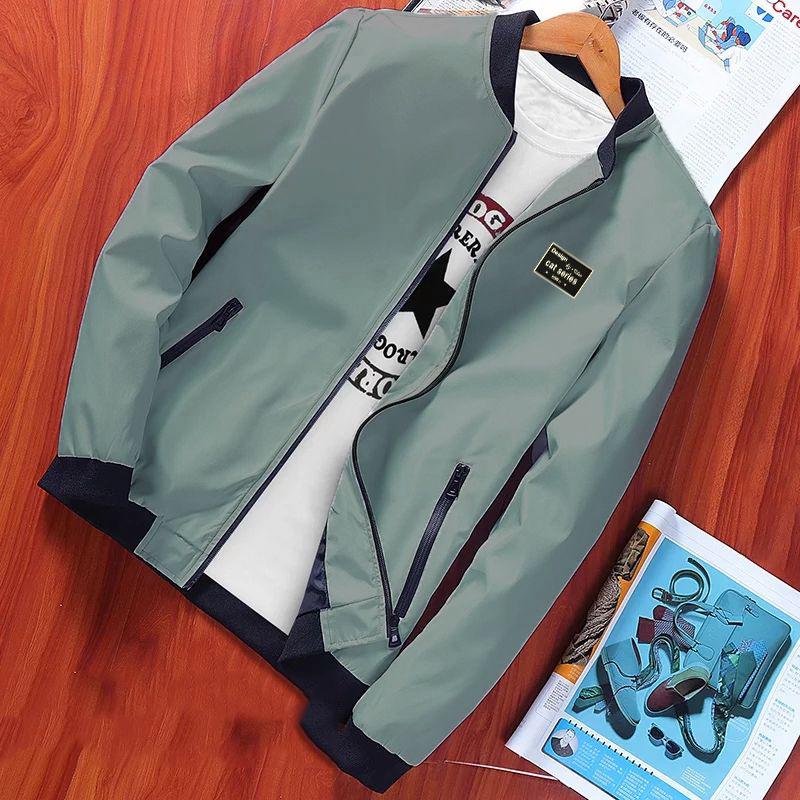 Jacket Men Fashion Casual Loose Mens Jacket Sportswear Outdoors Bomber Top Coat Mens Jackets Coats