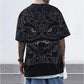 Fashion Lion Dace Large Size Loose Short Sleeve Crew Neck Men Summer Printing Sport T Shirt