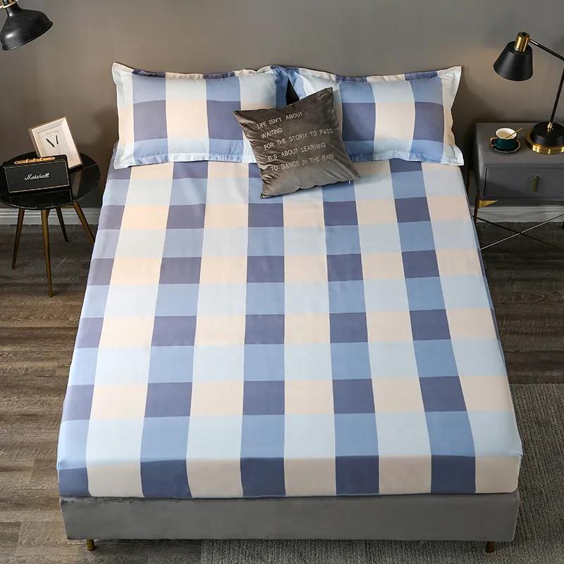 Four Seasons Universal Thickened Sanding Mattress Cover Breathable Non-slip Double Mattress Dust Protection Cover