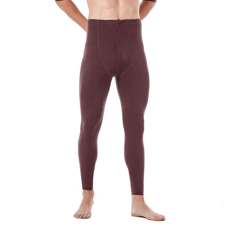 Men Winter Thermal Pants Male Autumn Tight Pants Thicken Windproof Comfortable Soft Lining High Elasticity Slim Wearable Versatile Spring Sweatpants