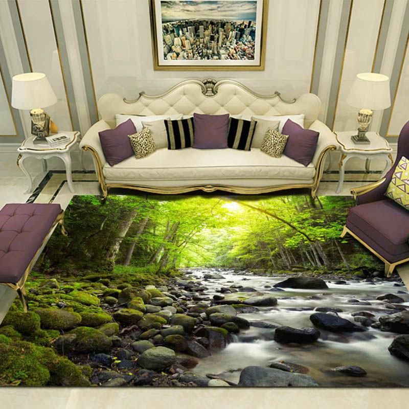 3D Carpet Floor Mats Bedroom Living Room Door Stepping Mats Home Door Mats Door Coffee Table Mat European Style