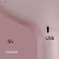 Cat Ears 3 Levels Ligthing LED Makeup Mirror Portable Travel Desktop Mirror Touch Screen USB Charging