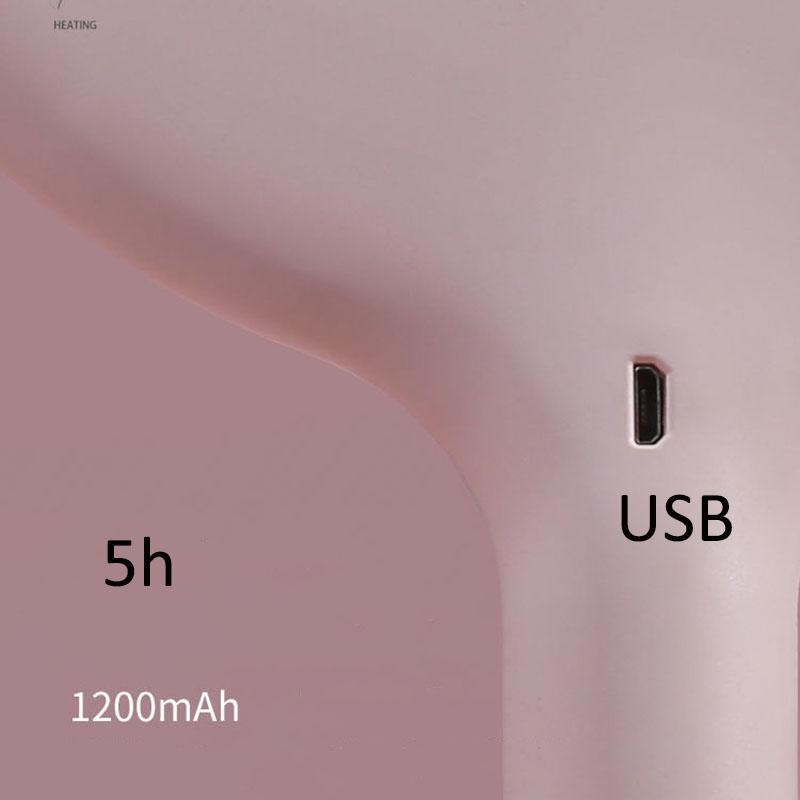 Cat Ears 3 Levels Ligthing LED Makeup Mirror Portable Travel Desktop Mirror Touch Screen USB Charging