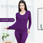 Women Winter Autumn Thermal Underwear Plus Velvet O-neck Female Tight Suit Thicken Windproof Comfortable Soft Lining Long Sleeve High Elasticity Slim