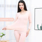Women Winter Autumn Thermal Underwear Plus Velvet O-neck Female Tight Suit Thicken Windproof Comfortable Soft Lining Long Sleeve High Elasticity Slim