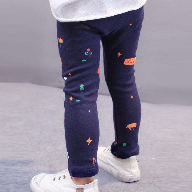Girls' Leggings Spring and Autumn 1-3-5 Years Old Trousers Children's Pants Feet Pants Stretch Pants Casual Pants