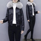 Autumn and Winter Leather Jacket Korean Version of The Short Big Fur Collar Motorcycle Jacket Thick Black Leather Jacket