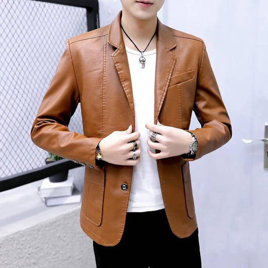 Plus Size Mens Leather Jackets Fall Winter Coat Men Faux Coats Biker Motorcycle Male Jacket Tops