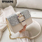 Fashion trend Messenger bag casual shopping street wild sequin chain shoulder bag handbag