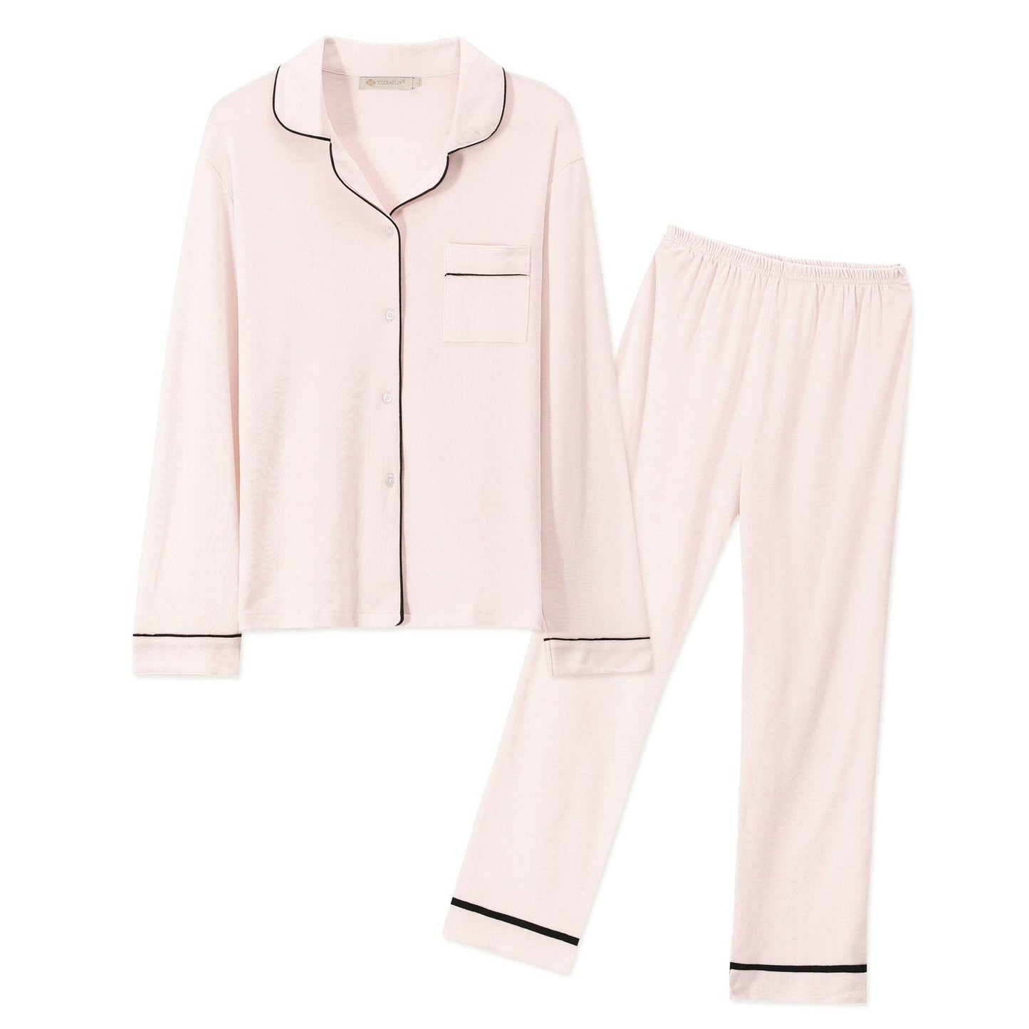 High-end 100% Double-sided Pure Cotton Cotton Pajamas Women's Pajamas Long-sleeved Home Service Suits with Soft and Skin-friendly Fabrics