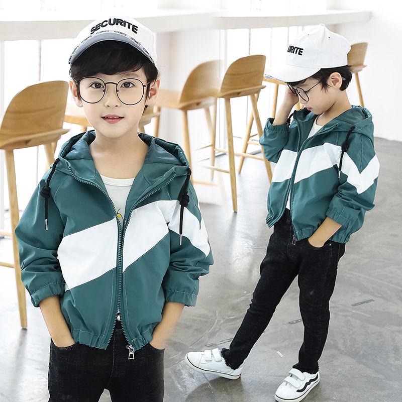 Boy Jacket Spring Autumn Long Sleeve Hoody Coats Boy Children Outerwear Boy's Coat with Hood