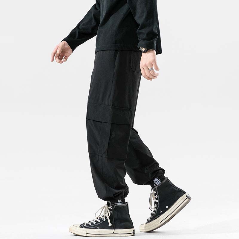Men's Overalls, Men's Trousers, Loose-fitting Fashion Young Men's Casual Pants, Large Size Thin Section