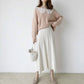 Pofulove Schoolgirl Lace O Neck Warm Knitwear Skin-friendly High Elasticity Girly Pullover Sweater