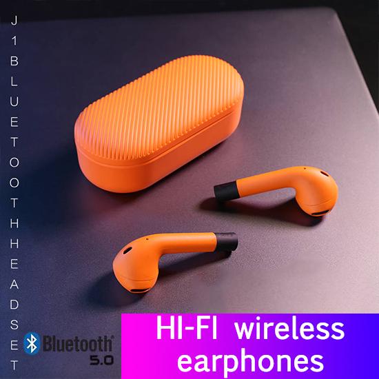 Wireless Headset Bluetooth 5.0 Earphones Stereo Sport Earbuds Headset with Charging Box Built-in Mic