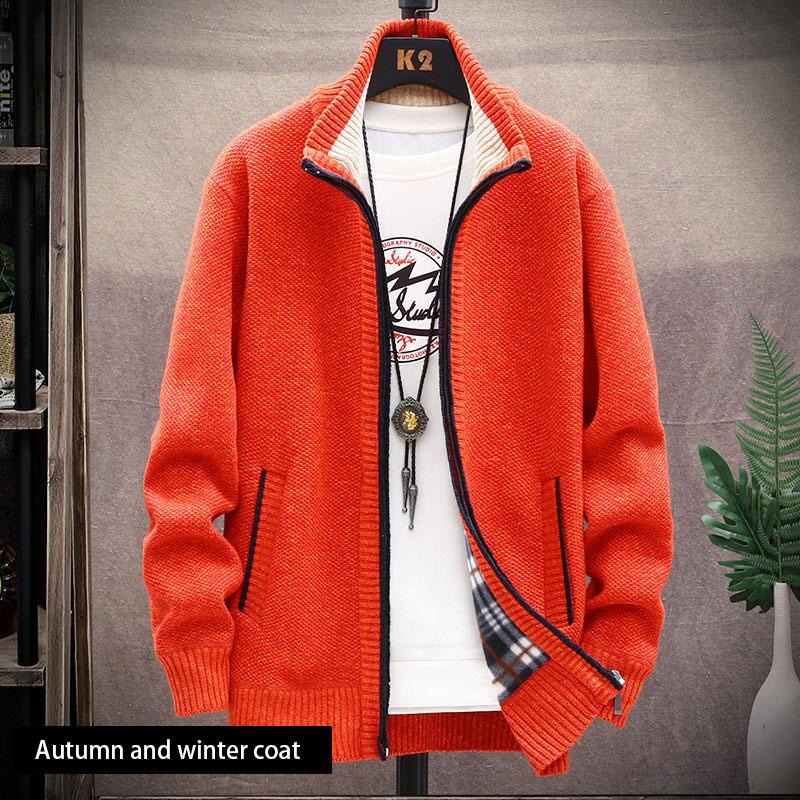 Men's Autumn and Winter Jackets, Youth Casual Fashion Tops, Knitted Jackets